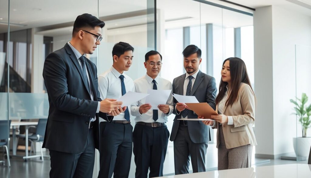 Tim pengacara profesional VoxLawyers memberikan konsultasi Retainer Legal Service kepada klien bisnis